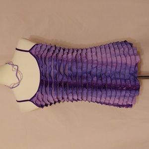 ‼️3 for $20‼️  Purple Layered Ruffle Tank Top